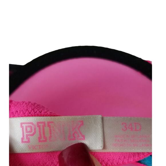 Victoria Secret Pink Everyday Demi Buste Beautiful Colors Underwire Bra 34D - Picture 3 of 4